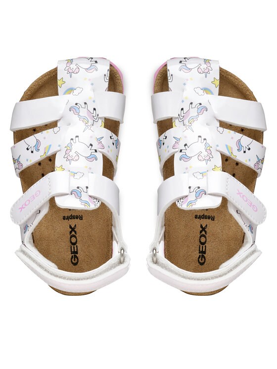 Geox Sandály Geox B Sandal Chalki B452RA 0FCHH C1000 M Bílá