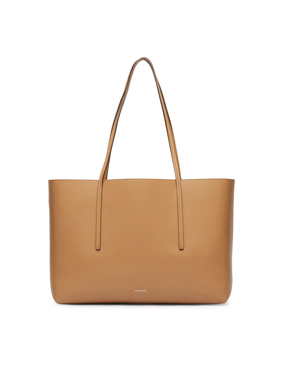 Calvin Klein Táska Calvin Klein Foil Logo Tote LV04F3274G Bézs
