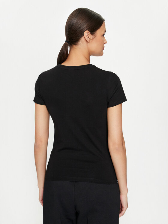 Guess Jeans Guess Jeans Marškinėliai W4YI02 J1314 Juoda Slim Fit