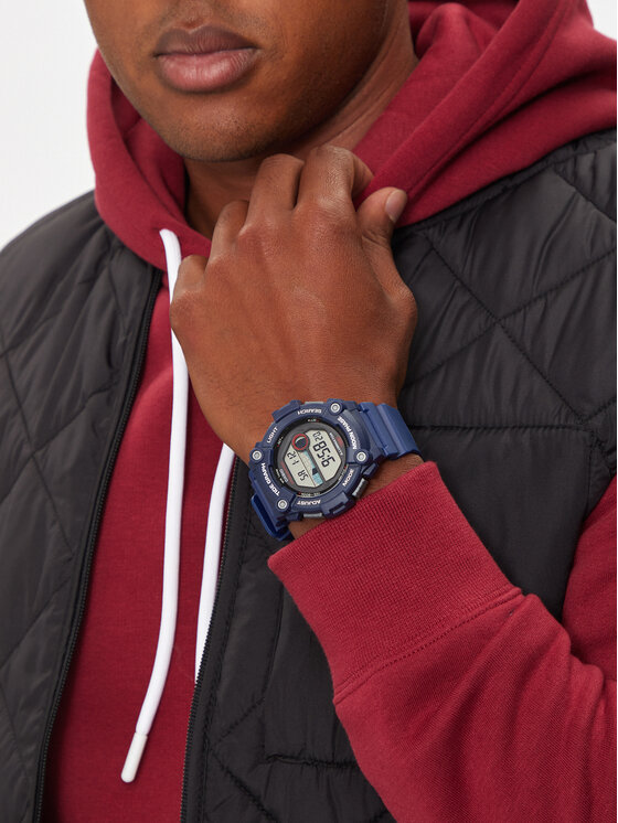 Casio Zegarek Casio WS-1300H-2AVEF Granatowy