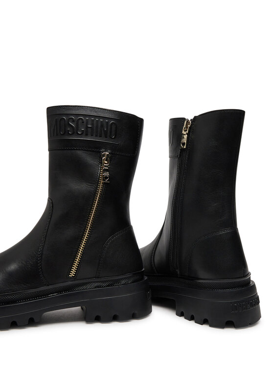 LOVE MOSCHINO Škornji LOVE MOSCHINO JA24245G0LIA0000 Črna