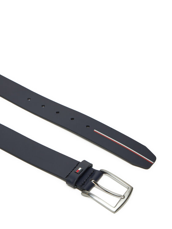 Tommy Hilfiger Pánský pásek Tommy Hilfiger AM0AM13011 Tmavomodrá