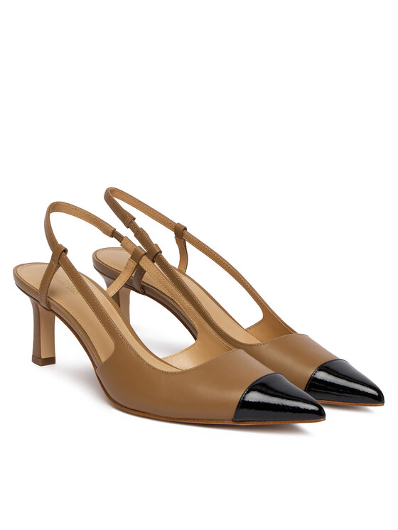 MICHAEL Michael Kors Laiviņas MICHAEL Michael Kors Alora Toe Cao Mid Sling 40R6AOMS1L Brūns