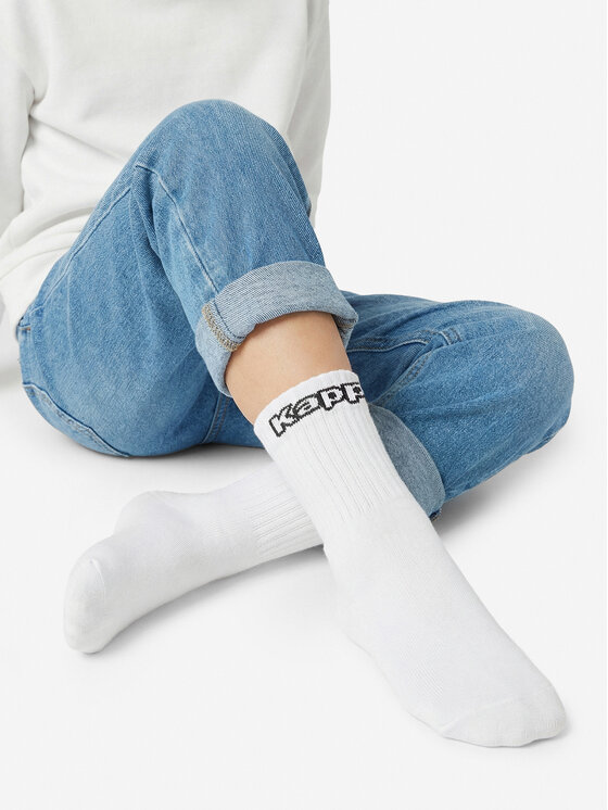 Kappa Ilgos kojinės Kappa CEO_KR_KAPPA_DZ004_W_AW25 Balta