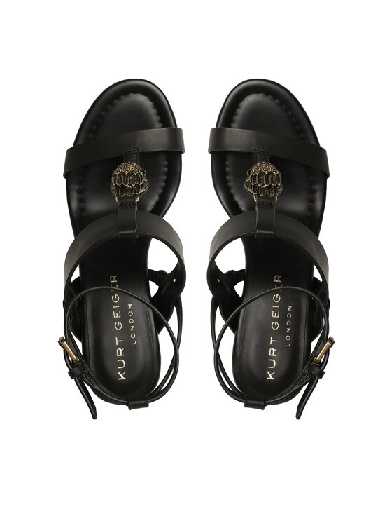 Kurt Geiger Sandały Kurt Geiger Hampton T-Bar Block 9791100109 Czarny