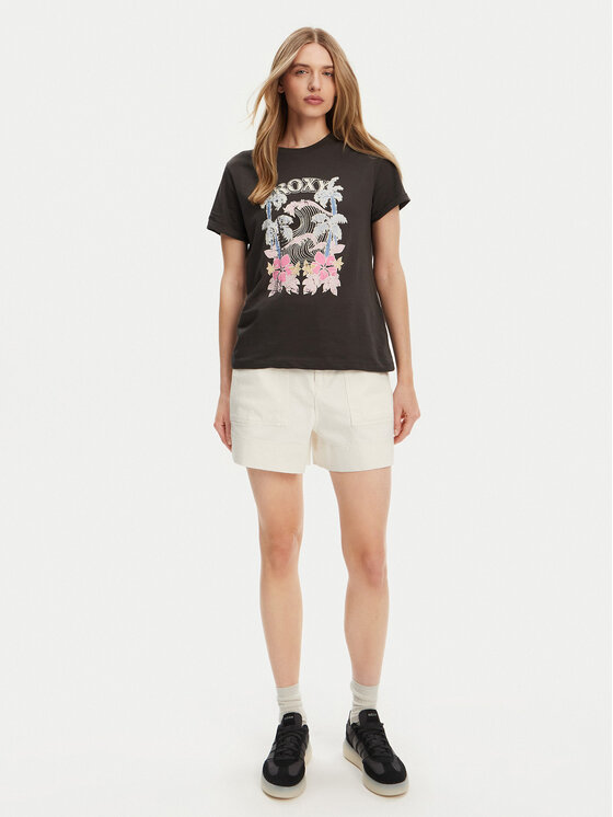 Roxy Roxy Футболка ERJZT05911 Сірий Regular Fit