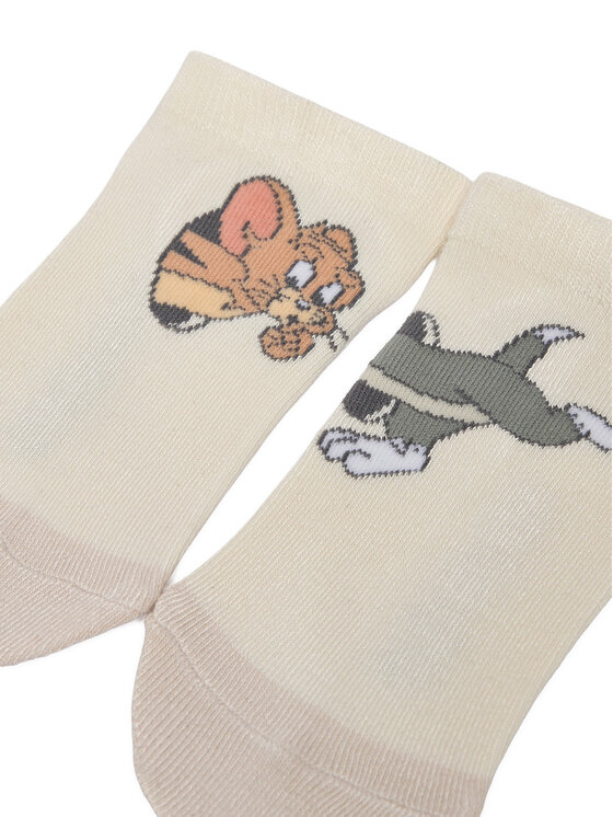 Tom & Jerry Dolge nogavice Tom & Jerry CEO-ACCCS-SS26-209WBTJ(3-PACK) Pisana