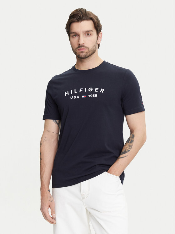 Tommy Hilfiger Tommy Hilfiger Póló Fathers Day MW0MW39356 Sötétkék Regular Fit