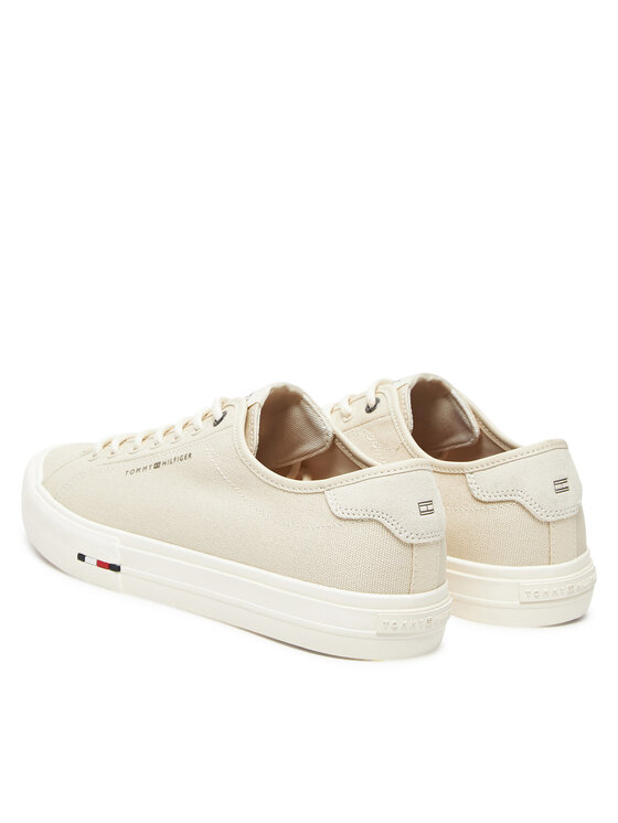 Tommy Hilfiger Tenisenes Tommy Hilfiger Hi Vulc Street Canvas FM0FM05515 Bēšs