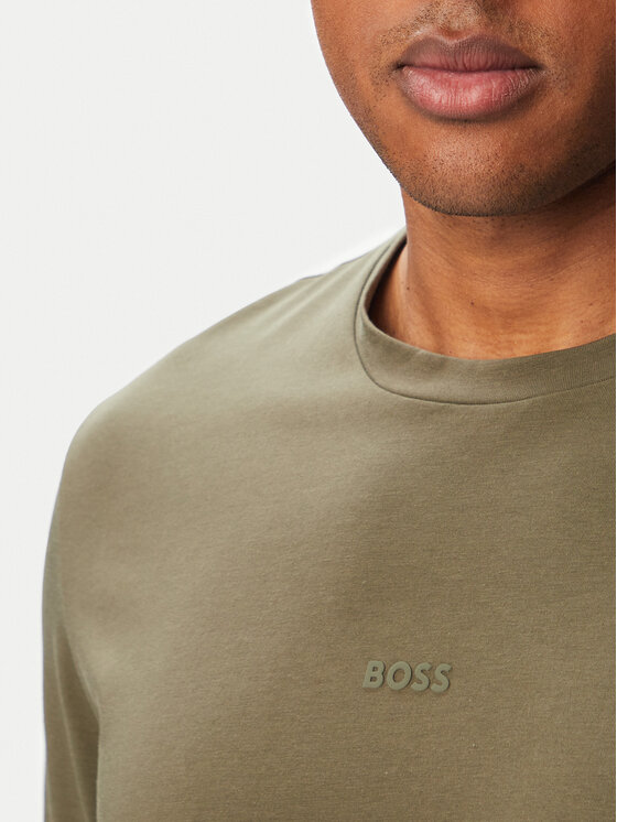 BOSS BOSS Majica TChup 50473278 Khaki Relaxed Fit