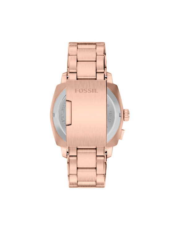 Fossil Годинник Fossil Machine Big Tic FS6158 Рожеве золото
