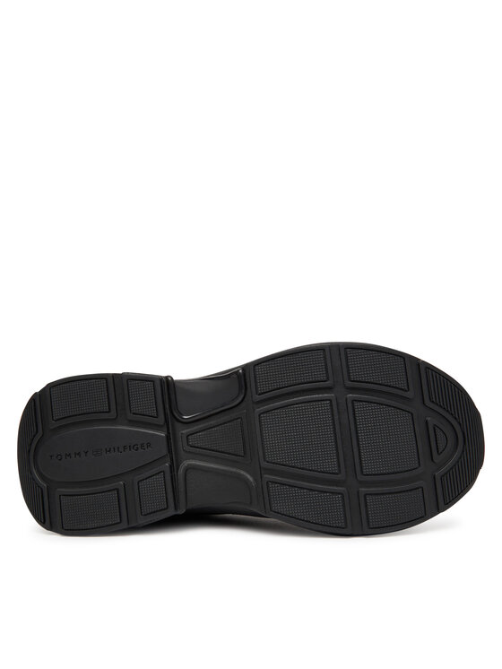 Tommy Hilfiger Sportcipők Tommy Hilfiger Chunky Runner Patent FW0FW08840 Fekete