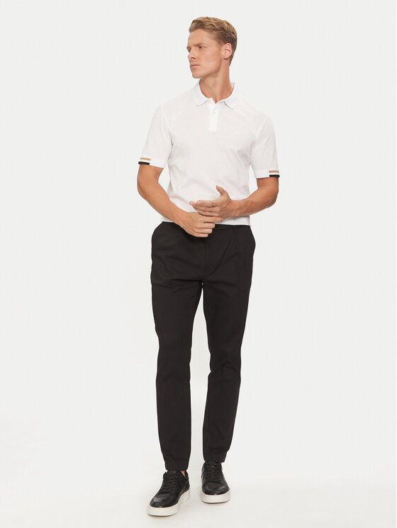 BOSS BOSS Polo Parlay 147 50467113 Blanco Regular Fit