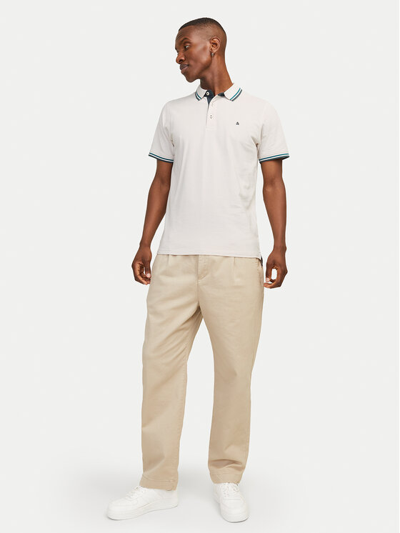 Jack & Jones Jack & Jones Поло Paulos 12136668 Бежевий Slim Fit