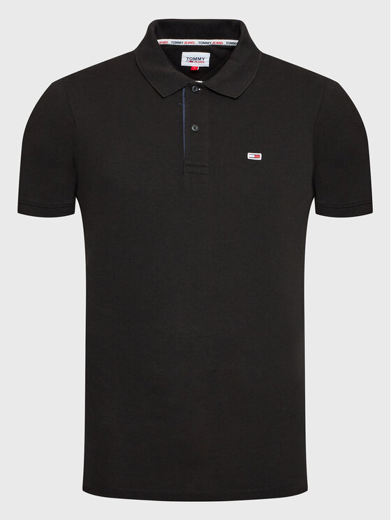 Tommy Jeans Tommy Jeans Polo majica DM0DM15370 Črna Slim Fit
