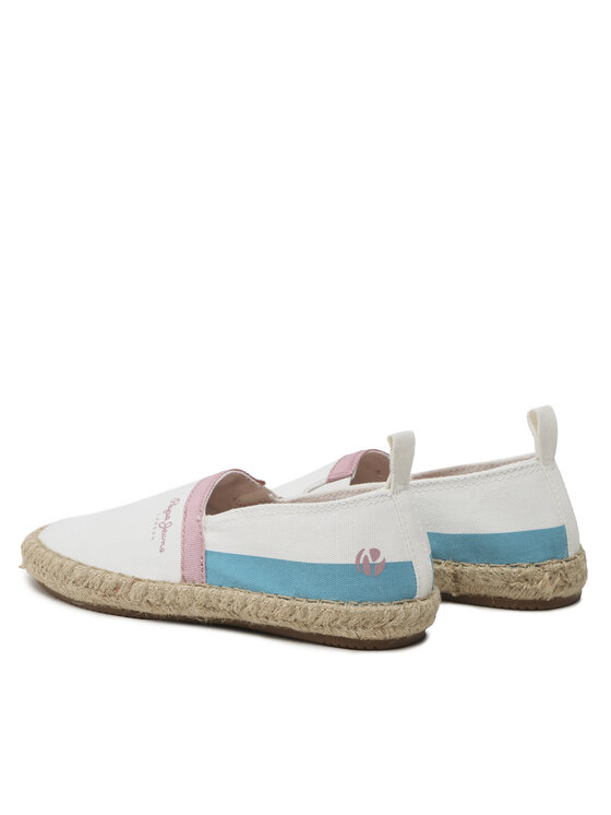 Pepe Jeans Espadryle Pepe Jeans Tourist Camp G PGS10171 Biały