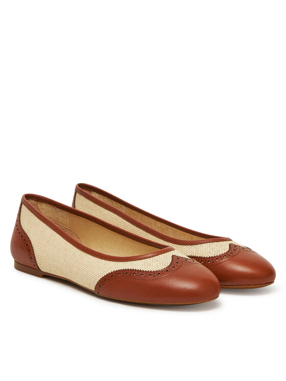 LAUREN RALPH LAUREN Balerinos LAUREN RALPH LAUREN Jayna 802961799001 Smėlio