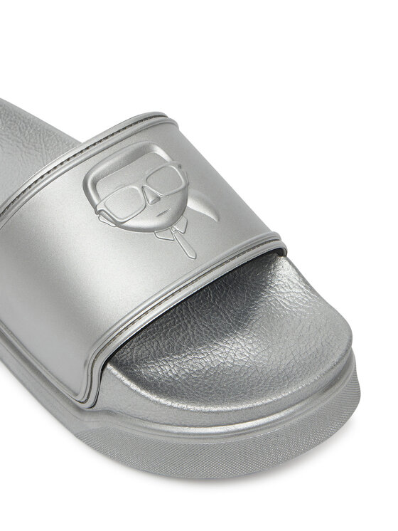 KARL LAGERFELD Шльопанці KARL LAGERFELD Kondominium KL88819 Срібний