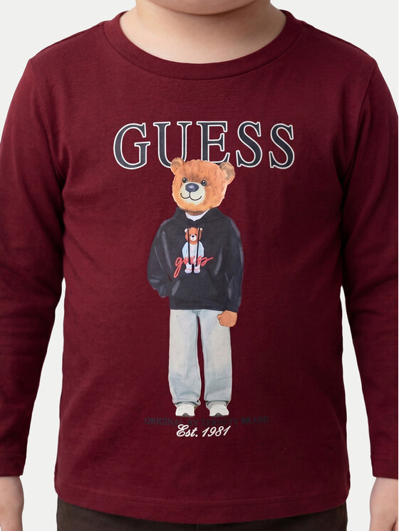 Guess Guess Blusa N6YI06 K3794 Guinda/burdeos Regular Fit
