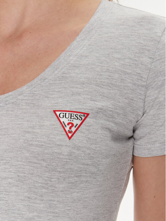 Guess Guess Majica W2YI45 J1314 Siva Slim Fit