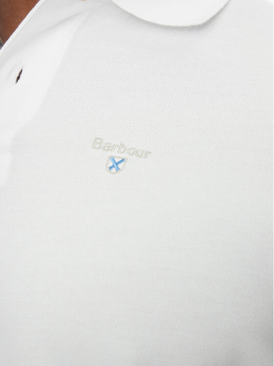 Barbour Barbour Поло Tartan MML0012WH11 Білий Tailored Fit