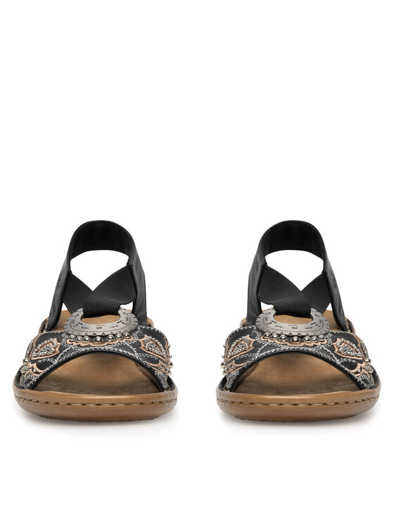 Rieker Sandali Rieker 608B9-00 Nero