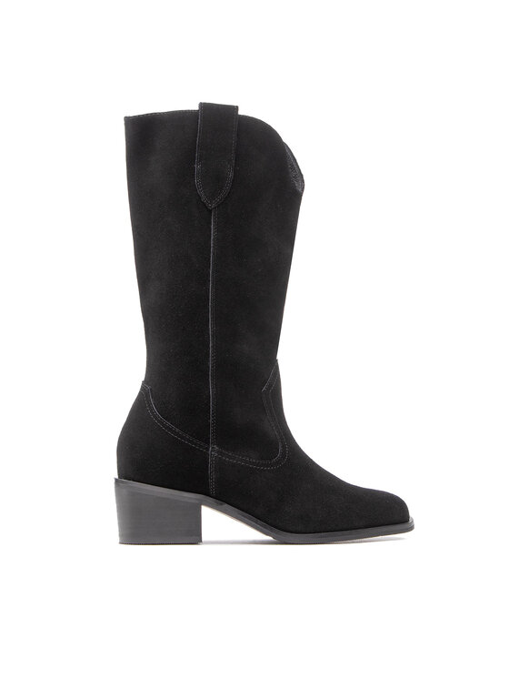 Simple Kovbojská obuv Simple SL-44-02-000113 Černá