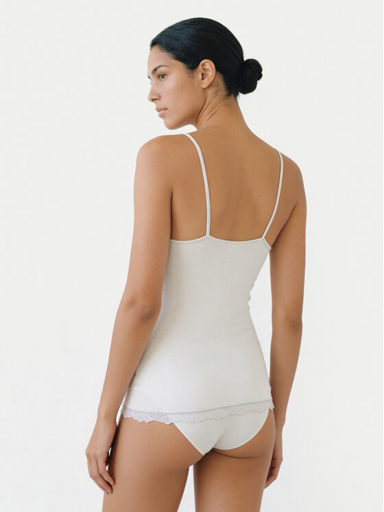 Ysabel Mora Ysabel Mora Camiseta interior 19459 Crema Slim Fit