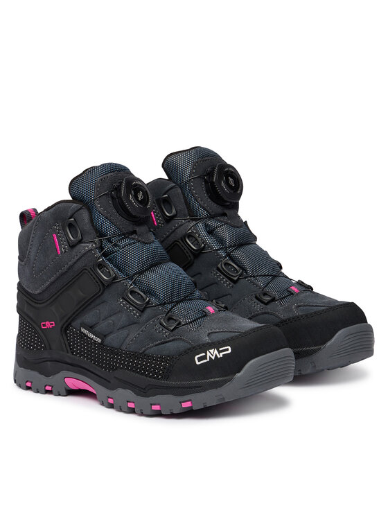 CMP Trekingová obuv CMP Kiruna Mid FitGo Fleece Wp 3Q57894 Černá