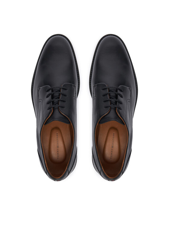 Tommy Hilfiger Oxfordy Tommy Hilfiger Corporate Dressy Lth FM0FM06023 Černá