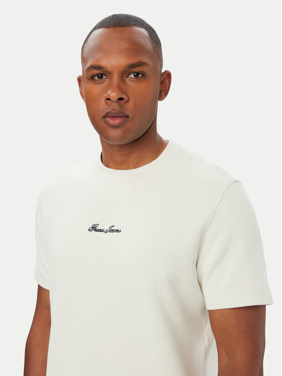 Guess Jeans Guess Jeans Camiseta M6YP09 K4177 Crema Regular Fit