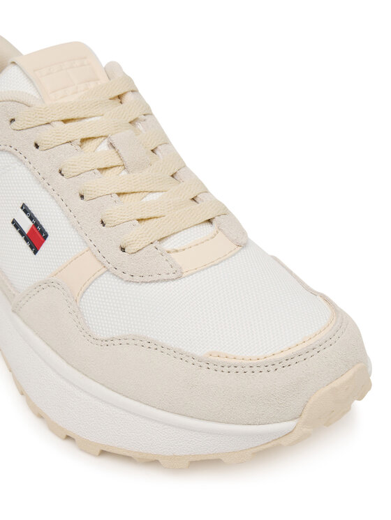 Tommy Jeans Snīkeri Tommy Jeans Modern Runner Mix EN0EN03100 Balts