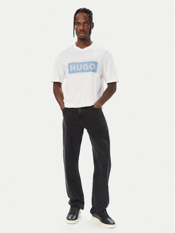 HUGO HUGO Camiseta Naxter 50570028 Blanco Regular Fit