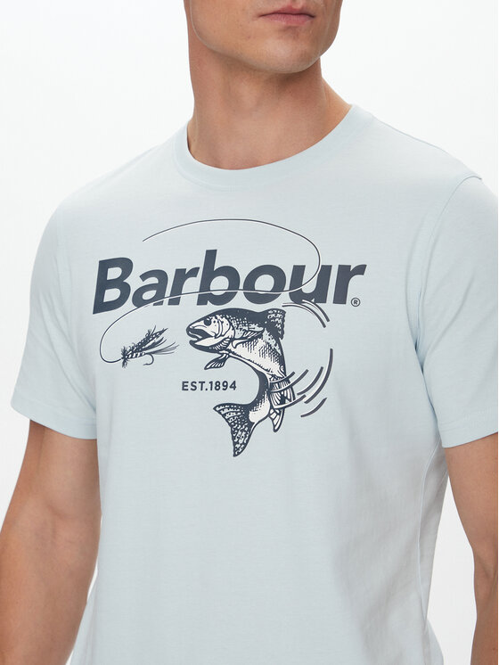 Barbour Barbour Футболка Lydd MTS1396BU61 Блакитний Regular Fit