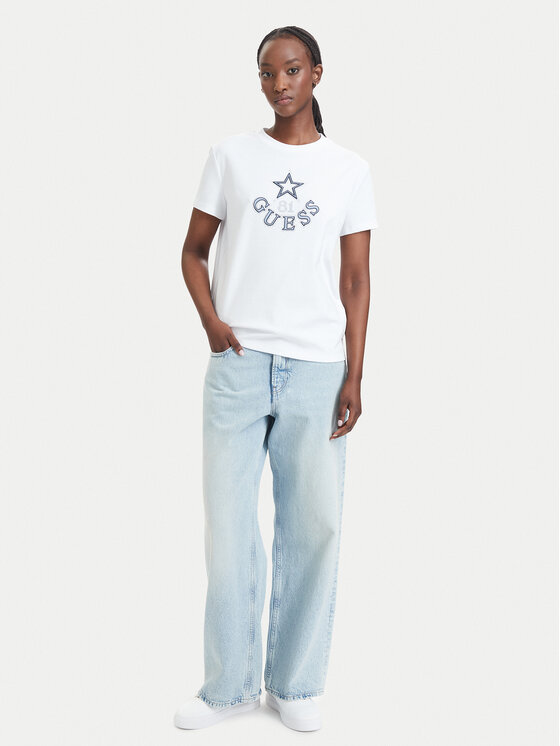 Guess Guess Camiseta V6YI04 K4268 Blanco Regular Fit