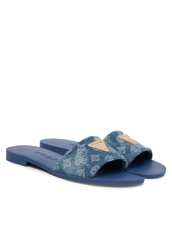 Guess Šľapky Guess FLJELS DEN03 Modrá