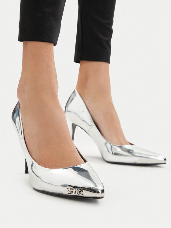Versace Jeans Couture Туфлі на шпильці Versace Jeans Couture 80VA3S50 ZS406 900 Срібний