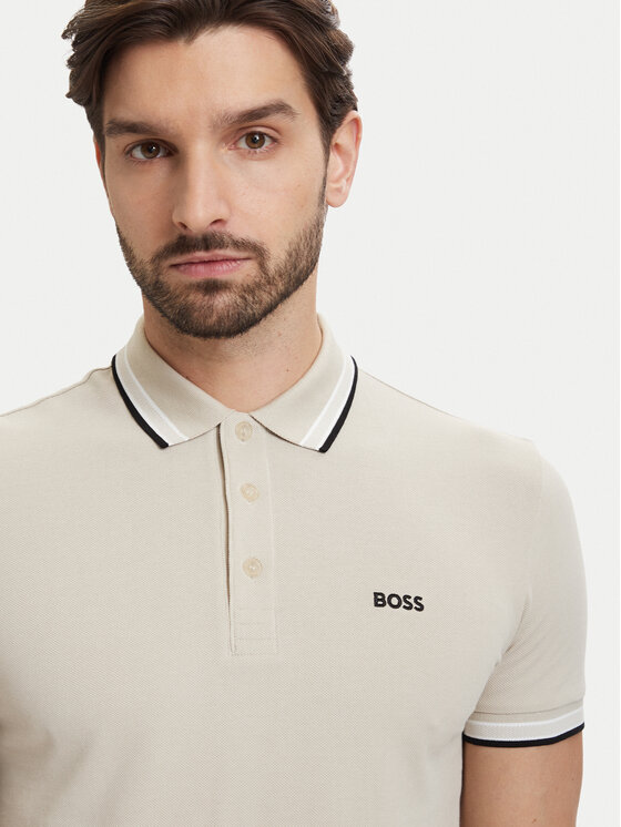 BOSS BOSS Polo Paddy 50469055 Beige claro Regular Fit