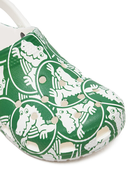 Crocs Šlepetės Crocs Classic Duke Print Clog K 210007 Žalia