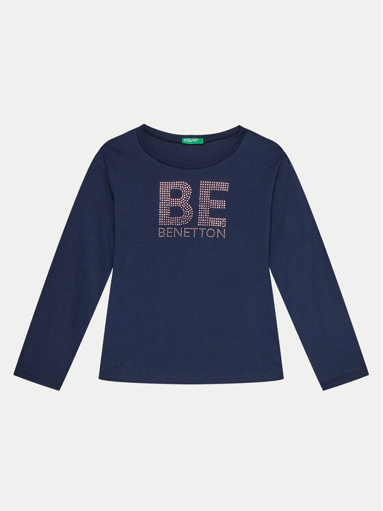 United Colors Of Benetton United Colors Of Benetton T-shirt 3I1XC10JS Blu scuro Regular Fit