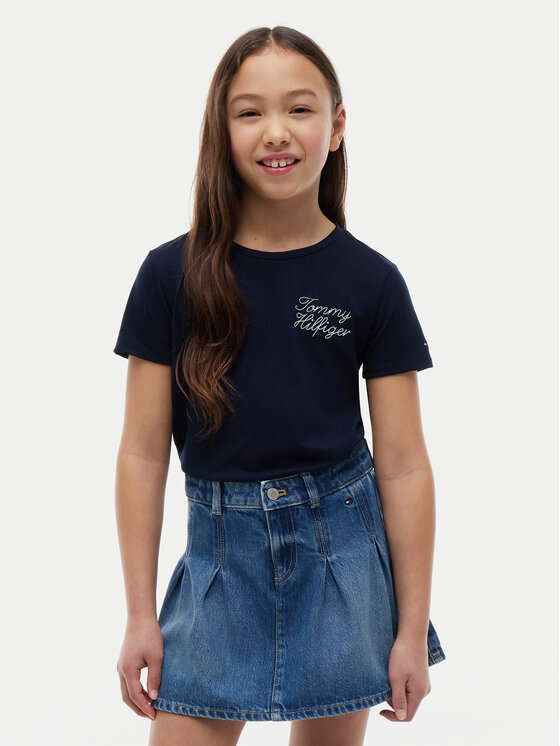Tommy Hilfiger Tommy Hilfiger Camiseta KG0KG09454 Azul marino Regular Fit