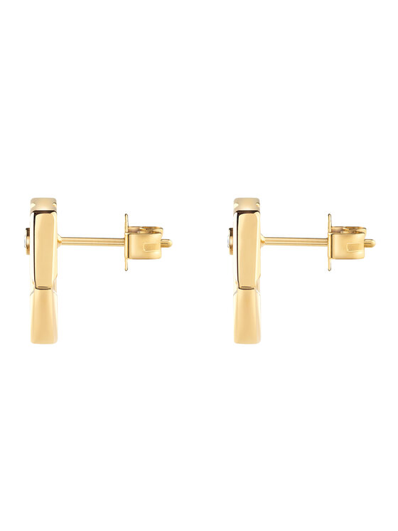 PHILIPP PLEIN Náušnice PHILIPP PLEIN Hexagon PJ2AA06EU Zlatá