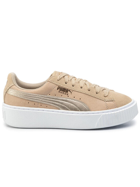 Puma Сникърси Puma Suede Platform Bubble Wn's 364594 Бежов