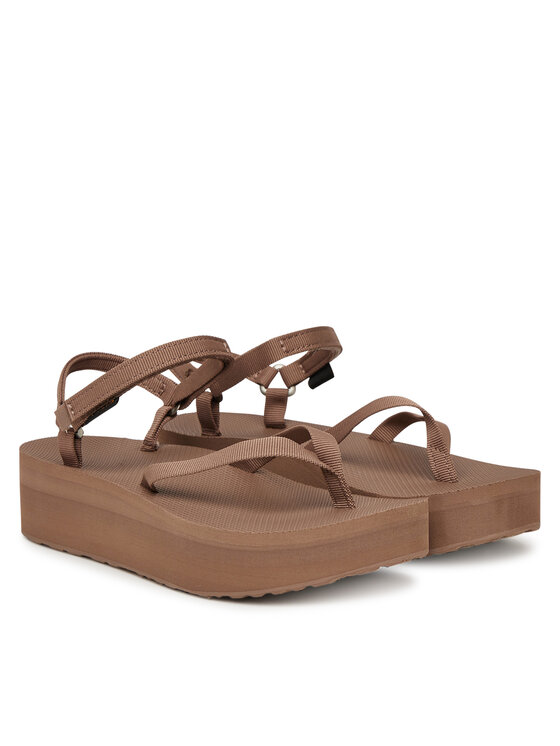 Teva Босоніжки Teva Flatform Slim 1164630 Коричневий