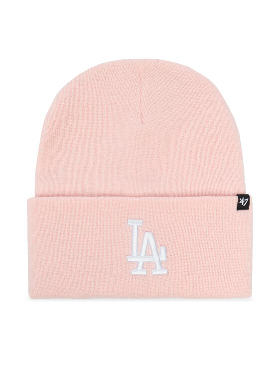 47 Brand Шапкa 47 Brand Mlb Los Angeles Dodgers Haymaker 47 Cuff Knit B-HYMKR12ACE-PK Рожевий