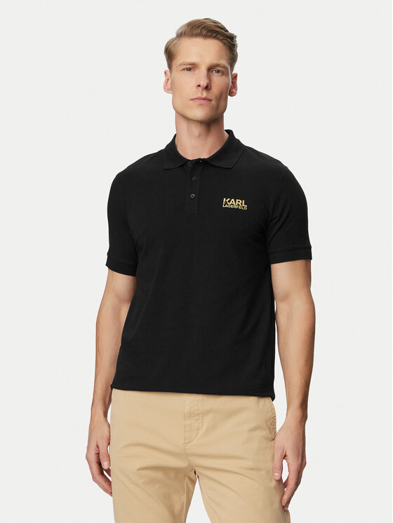 KARL LAGERFELD KARL LAGERFELD Polo 745780 500235 Nero Regular Fit
