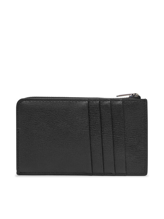 Calvin Klein Etui za ključe Calvin Klein Foil Logo L-Zip Cardcase LV04F1317G Črna