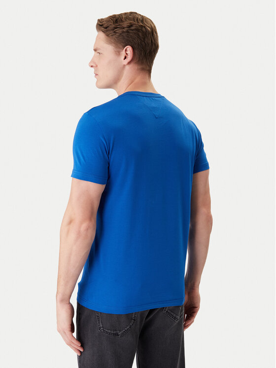 Tommy Hilfiger Tommy Hilfiger Majica MW0MW10800 Modra Slim Fit