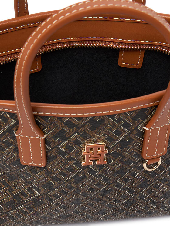 Tommy Hilfiger Kabelka Tommy Hilfiger Th Monoplay Mini Tote Le AW0AW18848 Černá