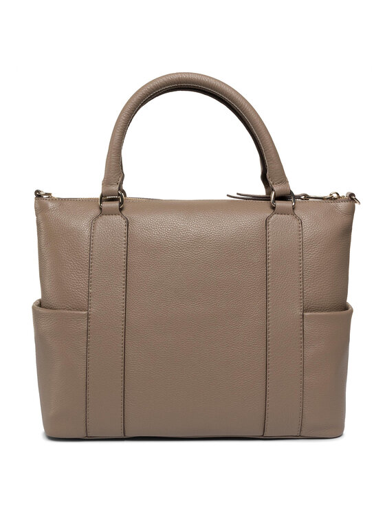DKNY Дамска чанта DKNY Tappen Satchel R94DAF90 Бежов